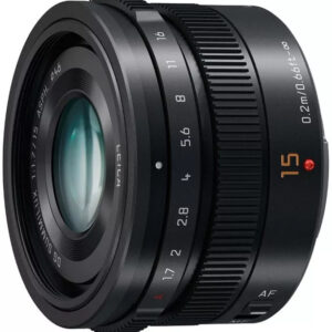 Panasonic Leica DG Summilux 15mm f/1.7, MFT-Objektiv, inkl. B+W 46mm XS-Pro Digital Filter, schwarz, sehr guter Zustand. | Zustand: Gut
