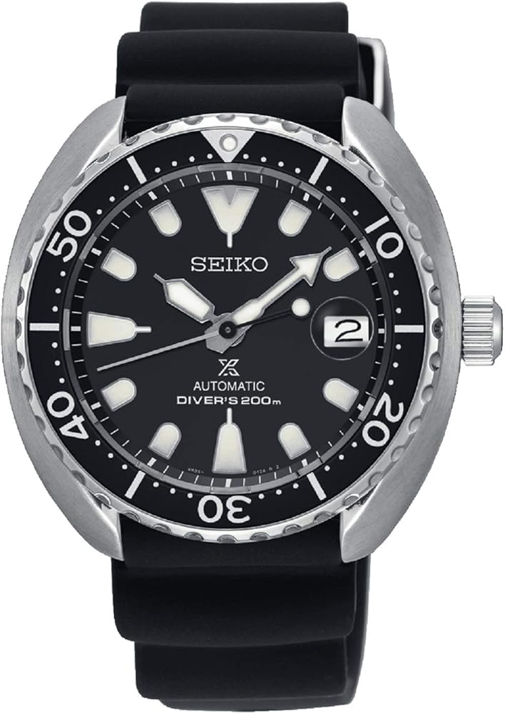 Seiko Prospex Mini-Turtle SRPC37K1, Automatik-Herrenuhr, schwarzes Zifferblatt, Silikonband, inkl. Box und Originalrechnung (2020) | Zustand: Gut
