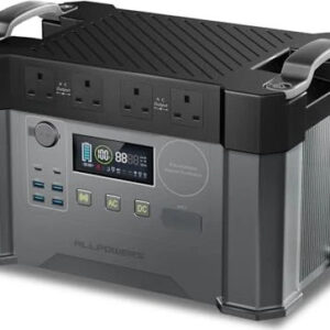 ALLPOWERS S2000 Pro Powerstation, Tragbarer Solargenerator mit 1451 Kapazität, 2400W AC-Ausgang (4000W Spitze) und UPS-Funktion. | Zustand: Neu