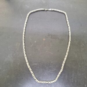 Königskette 925 Silber 65 cm 81G, Massive Königskette aus 925er Sterlingsilber, Gewicht ca. 81 g, ca. 4,5mm,  Länge ca. 65 cm, mit Karabiner. | Zustand: Sehr Gut