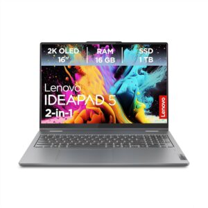 Lenovo IdeaPad 5 2-in-1 16AHP9 Luna Grey, OVP, AMD Ryzen 7 8845HS, 16GB RAM, 1TB SSD, 16 Zoll Touchscreen, Windows 11 Home | Zustand: Sehr Gut