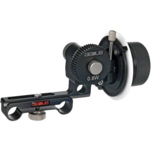 Genustech Bravo Deluxe Follow Focus, Professionelles Follow Focus System für 15mm Rod-Rigs, inklusive 0.8W Pitch Gear, einstellbare Endstopps und einstellbare Getriebespannung zur Vermeidung von Spiel. | Zustand: Sehr Gut