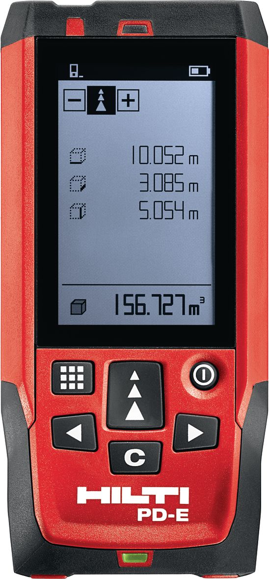 Hilti PD-E Pulse, Laser-Entfernungsmesser für lange Distanzen und Außenanwendungen, IP 65. | Zustand: Wie Neu