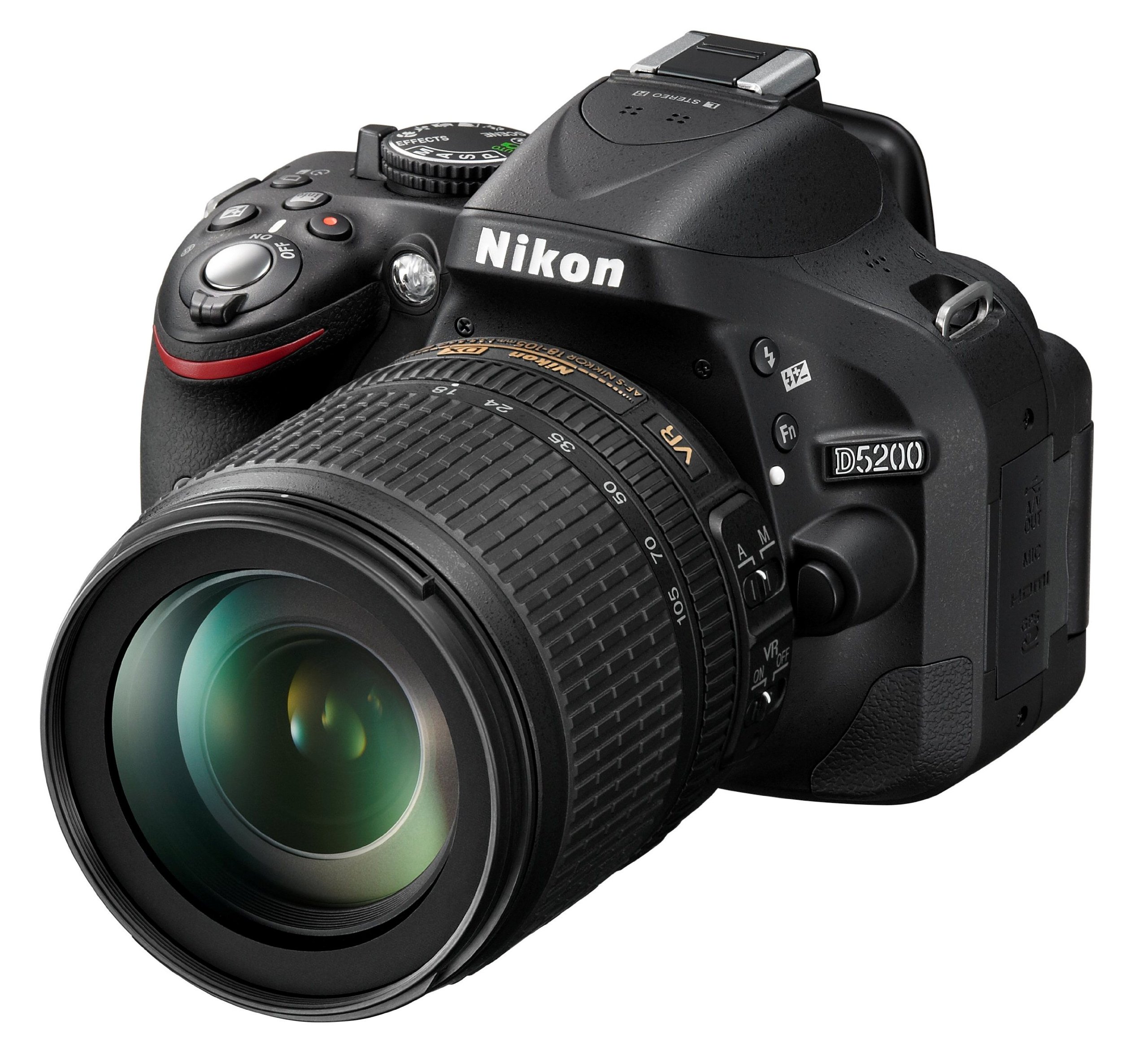 Nikon D5200 mit AF-S DX 18-105mm VR, Digitale Spiegelreflexkamera, inkl. OVP, Akku-Ladegerät MH-24, Trageriemen und Objektivdeckel. | Zustand: Sehr Gut