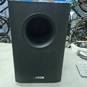 Canton Aktiv-Subwoofer Schwarz, Aktiver Subwoofer, Modell Art.-Nr. 15513 H, mit Crossover-Regler und High-Level-Eingängen. | Zustand: Gut
