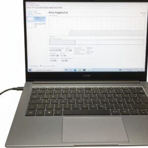 Huawei MateBook D14 (2020) Space Grey, AMD Ryzen 5 3500U, 8GB RAM, 256GB SSD, 14 Zoll Full HD IPS Display, Fingerabdrucksensor | Zustand: Sehr Gut
