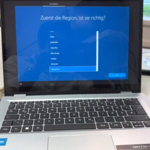 Acer Aspire 3 Spin 14 A3SP14-31PT, 14 Zoll 2-in-1 Convertible, WUXGA Touchscreen, 360° Scharnier, Intel Prozessor, silber | Zustand: Sehr Gut