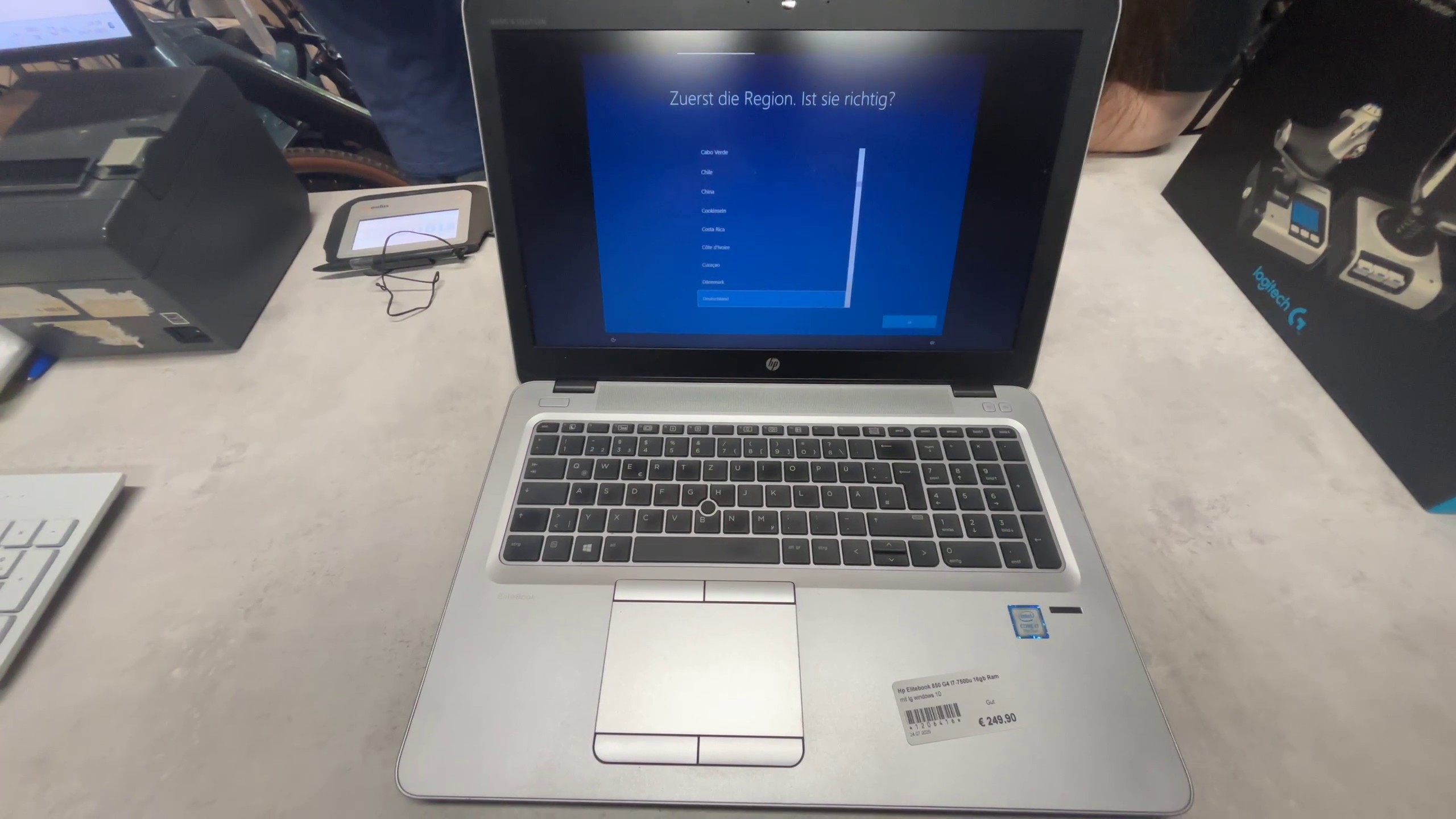 HP EliteBook 850 G4, Intel Core i7-7500U, 16GB RAM, Windows 10, inkl. Ladegerät, gebrauchter Zustand | Zustand: Gut – Bild 2