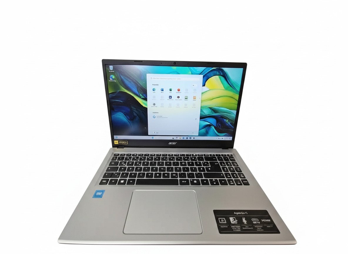 Acer Aspire Go 15 AG15-31P, Silber, 2024, Intel N100, 4GB RAM, 128GB SSD, 15,6 Zoll Full HD Display, Windows 11, inkl. Ladegerät | Zustand: Sehr Gut