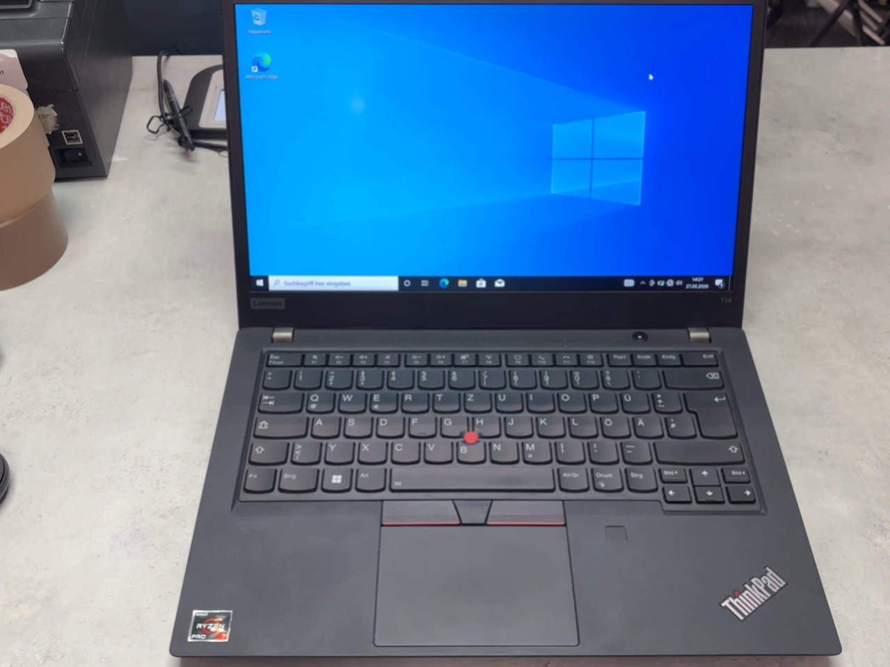 Lenovo ThinkPad T14 Gen 1 Schwarz, AMD Ryzen 7 Pro 4750U, 16GB RAM, 512GB SSD, 14 Zoll Display, Business-Notebook | Zustand: Sehr Gut