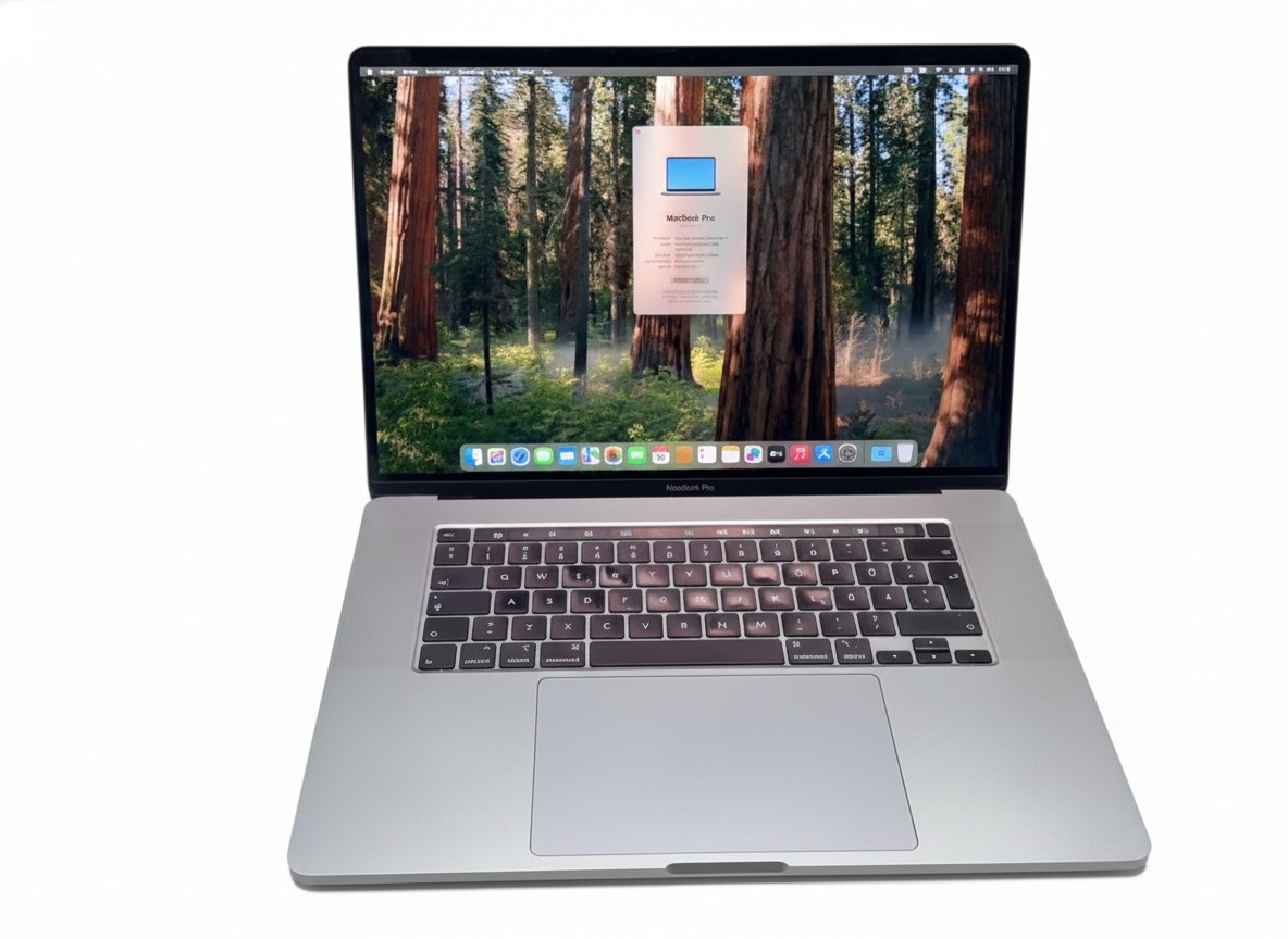 Apple MacBook Pro 16" 2019 Silber i7, Core i7, 16GB RAM, 1TB SSD, 185 Ladezyklen, mit originalem Ladegerät | Zustand: Sehr Gut