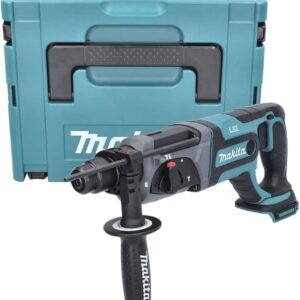 Makita DHR241 Akku-Bohrhammer, Türkis, Inklusive 1x Akku, 1x Ladegerät und Koffer. SDS-Plus Aufnahme, 18V LXT System. | Zustand: Wie Neu
