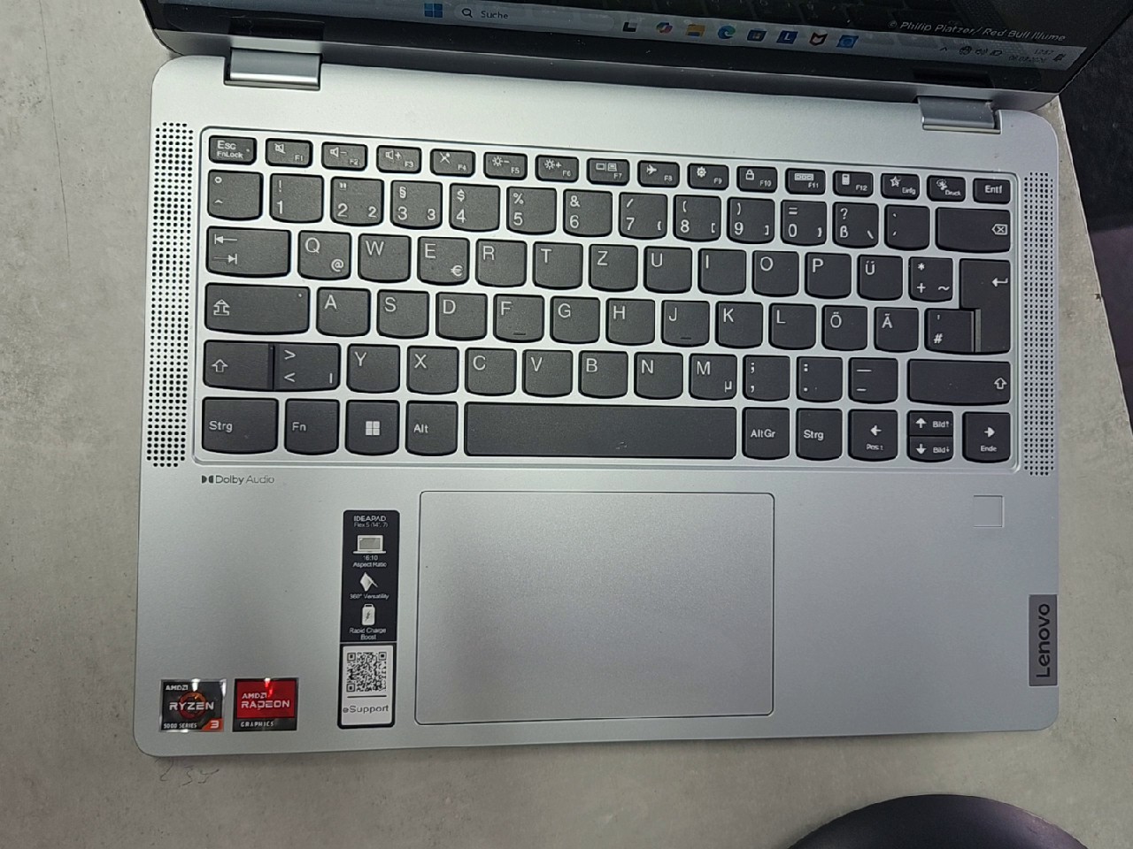 Lenovo IdeaPad Flex 5 14ALC7, Alte Bez.:Lenovo IdeaPad Flex 5| alte bez.:lenovo ideapad flex 5 14alc7| amd ryzen 3 5300u, 8gb ram, 256gb ssd 14" | Zustand: Sehr Gut – Bild 4