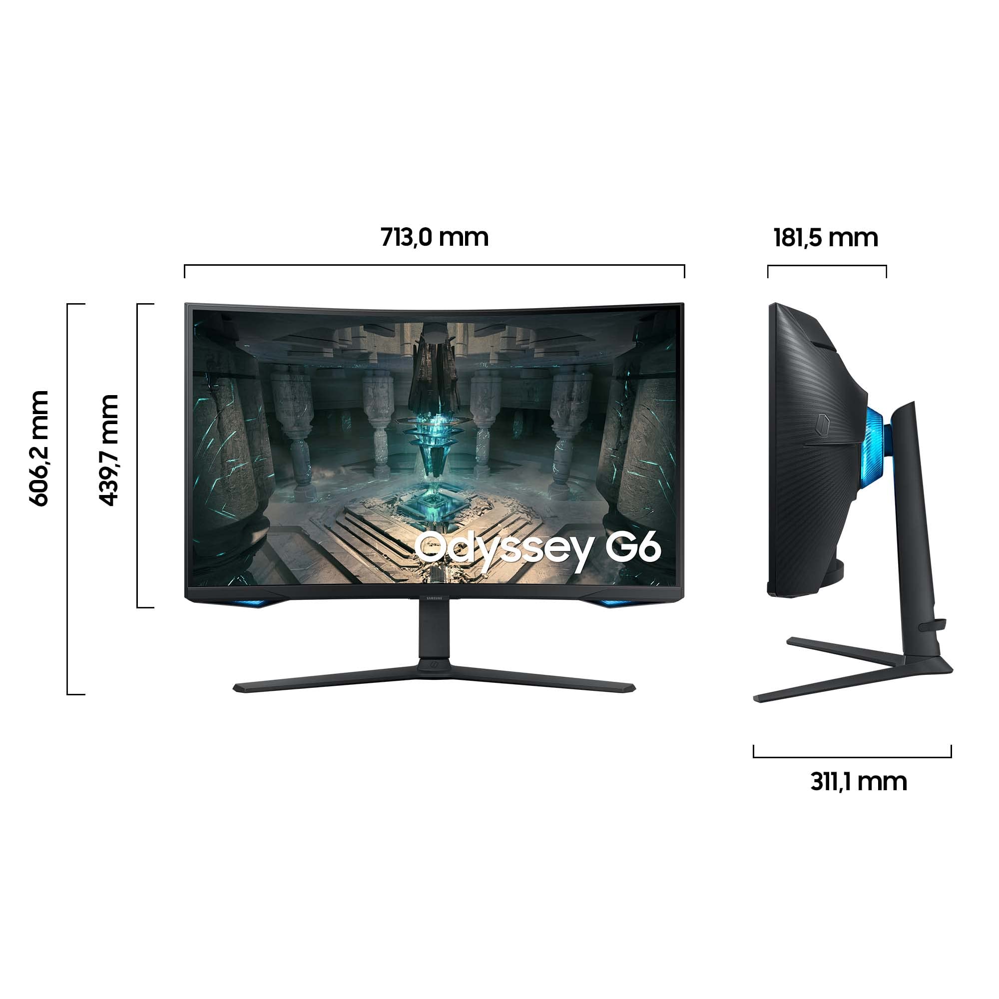 Samsung Odyssey G65B Gaming Monitor, 240Hz, 1440p, 1000R Curved, inkl. Fernbedienung, Kabel und Rechnung.. | Zustand: Gut – Bild 2
