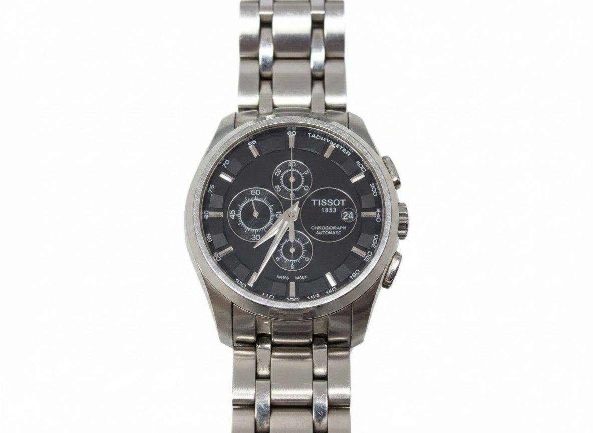 Tissot Couturier Automatic Chronograph Model:T035627, Herrenuhr, EdelstahLadegerätehäuse Zifferblatt, Saphirglas, Sichtboden. | Zustand: Gut | Farbe: silber