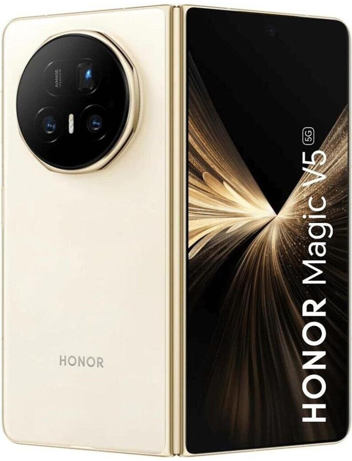 Honor Magic V5 512GB, Wie neu, inklusive Originalverpackung und Rechnung. | SimLock: Frei | Zustand: Wie Neu | Farbe: gold | Akku: 100%
