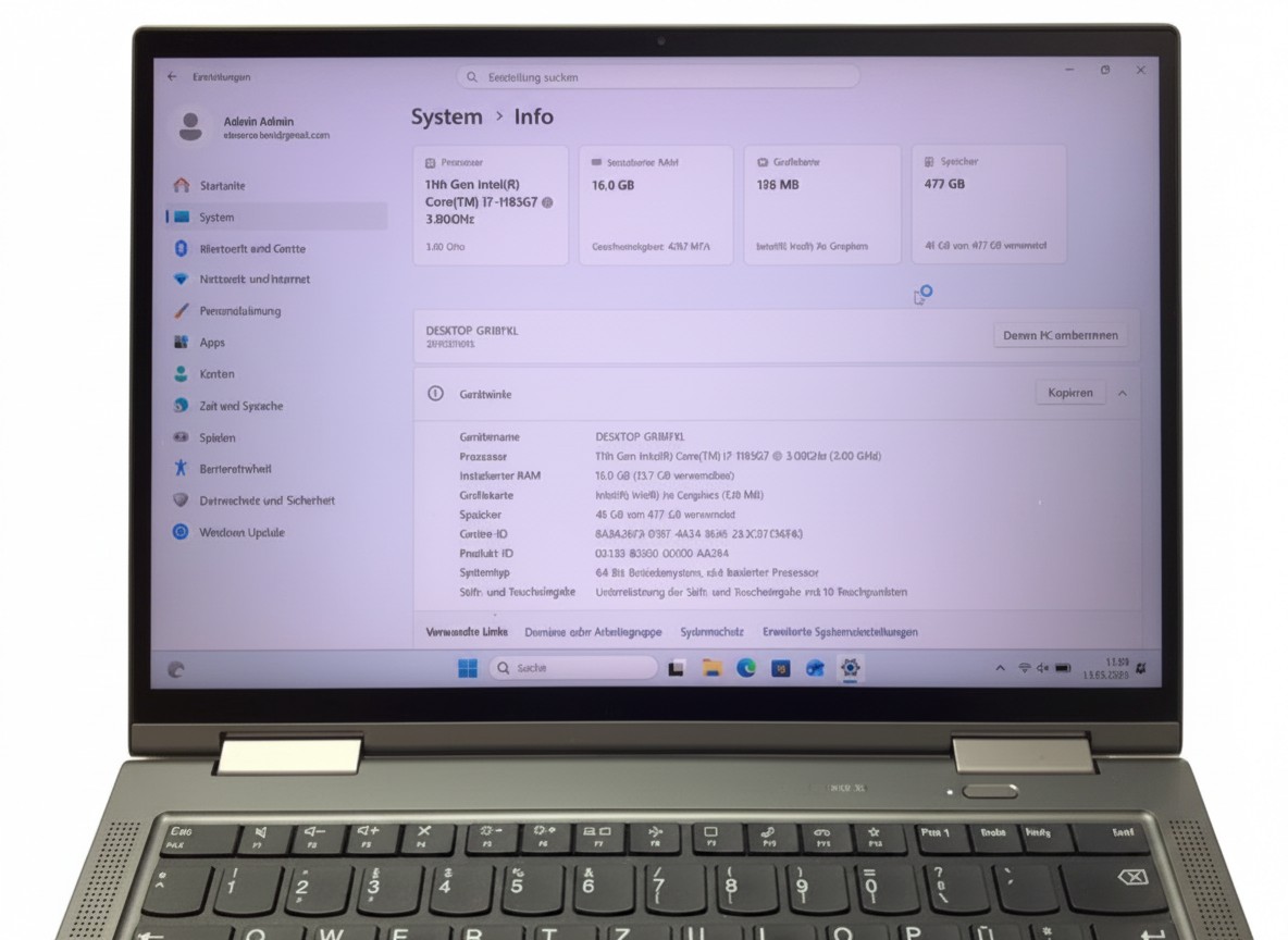 Lenovo ThinkPad X1 Yoga Gen 6 i7-1185G7, 16GB RAM, 512GB SSD, 14 | Zustand: Gebraucht