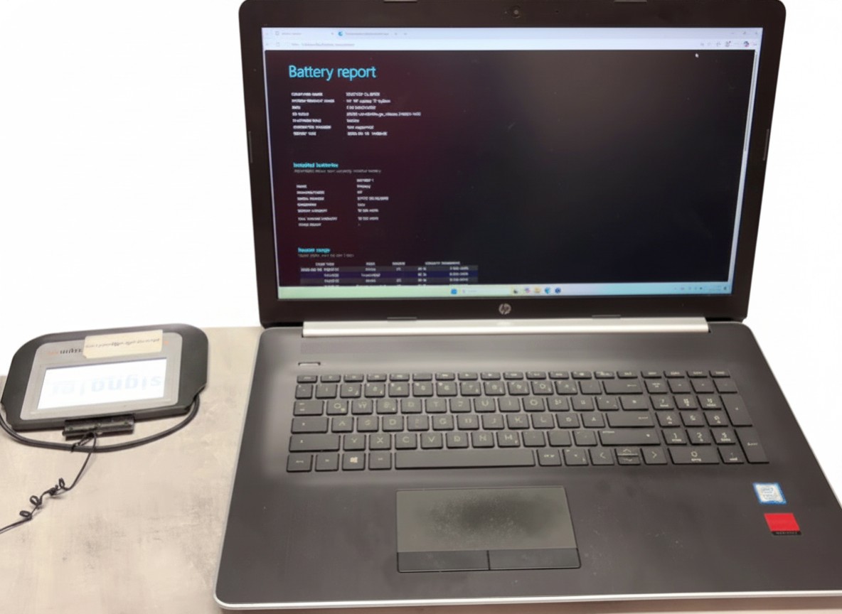 HP Laptop 17-bs Serie i7-8550U, 17,3 Zoll, 8GB RAM, 1TB HDD + 256GB SSD, Radeon 530, Akku erneuert (19.150m) | Zustand: Gut