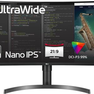 LG 35WN75CP-B 35 Zoll Curved Monitor, UWQHD, 100Hz, VA-Panel, USB-C, HDR10, OVP | wie neu