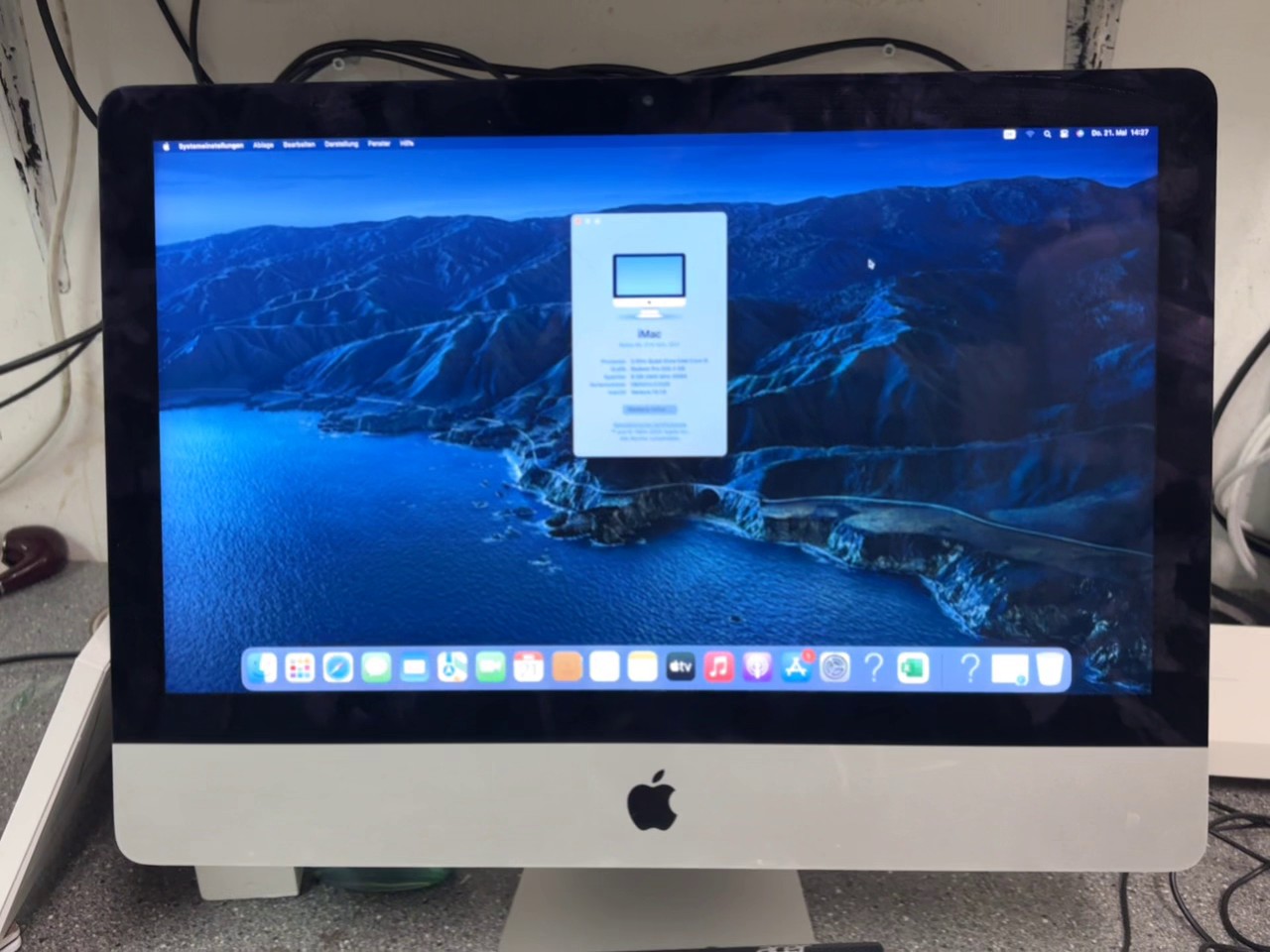 Apple iMac 21.5" Retina 4K 2017, Intel Core i5 3.0GHz, 8GB RAM, 1TB HDD, Radeon Pro 555 2GB, inkl. Tastatur und Maus. | Zustand: Sehr Gut – Bild 2