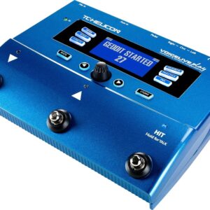 TC Helicon VoiceLive Play, Blau, Vokal-Effektprozessor mit Harmonie- & Pitch-Effekten, inkl. OVP & Netzteil, Gehäuse mit Kratzern & Staub | Zustand: Gebraucht