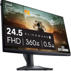 Alienware AW2523HF 24,5 Zoll Monitor, Gaming-Monitor, Full HD, 360 Hz, 0,5 ms, Fast IPS, AMD FreeSync Premium, Dark Side of the Moon | Zustand: Gut