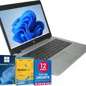 HP EliteBook 840 G3, Silber, Intel Core i5-6200U, 16GB RAM, 256GB SSD, Windows 11 Pro, generalüberholt | Zustand: Gut