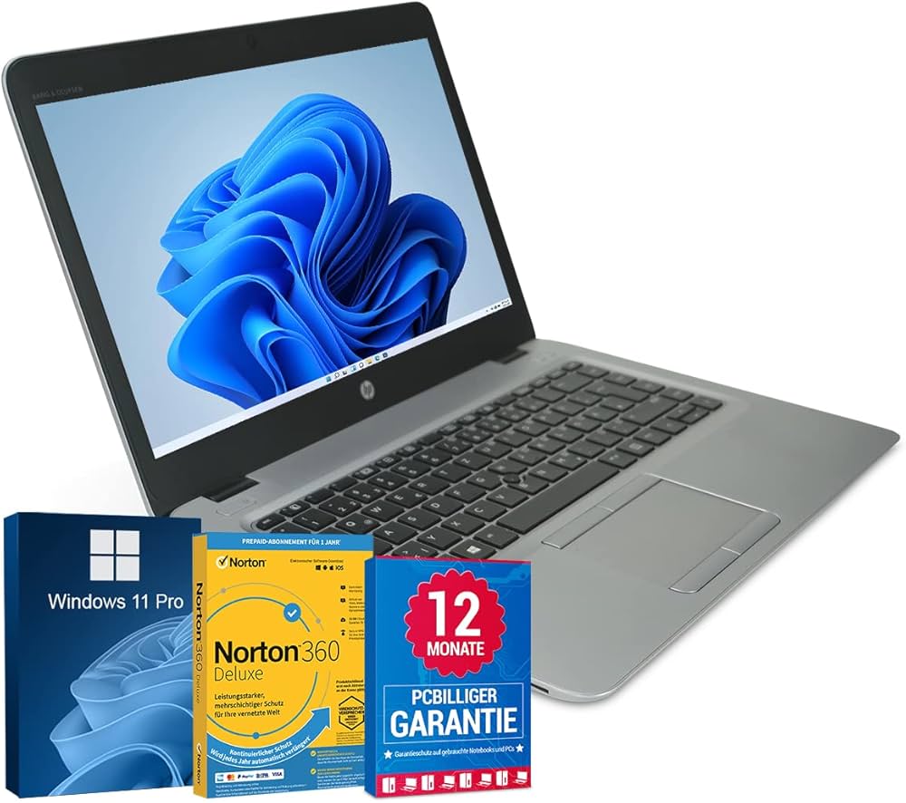 HP EliteBook 840 G3, Silber, Intel Core i5-6200U, 16GB RAM, 256GB SSD, Windows 11 Pro, generalüberholt | Zustand: Gut