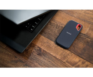 SanDisk Extreme Portable SSD V2 2TB Schwarz, USB 3.2 Gen 2, bis zu 1050 MB | s, IP65 wasser- und staubgeschützt, stoßfest, inklusive OVP | Zustand: Neu