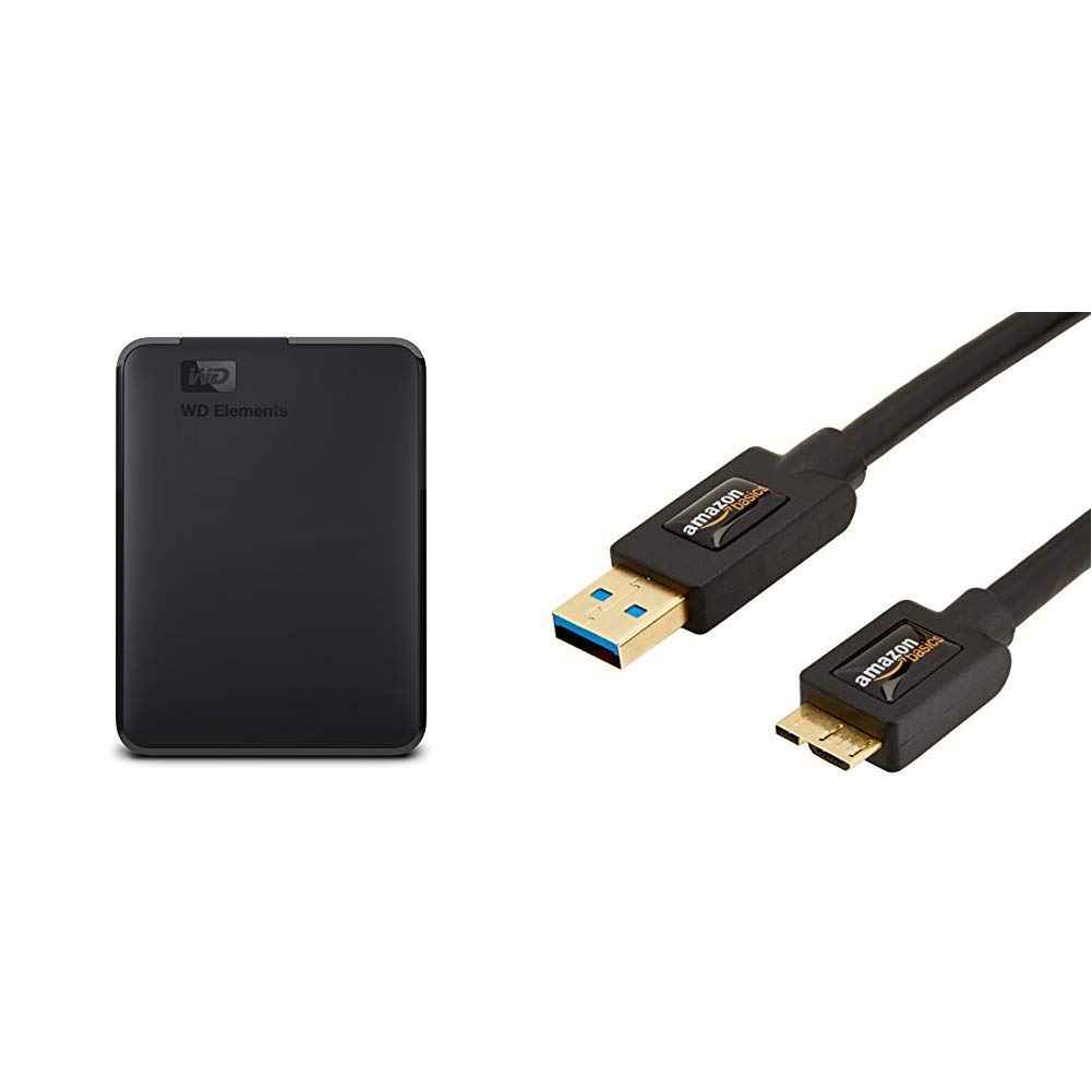 WD Elements Portable 5TB, Schwarz, Externe Festplatte, USB 3.0, inkl. USB-Kabel, in Originalverpackung (OVP) | Zustand: Neu – Bild 2