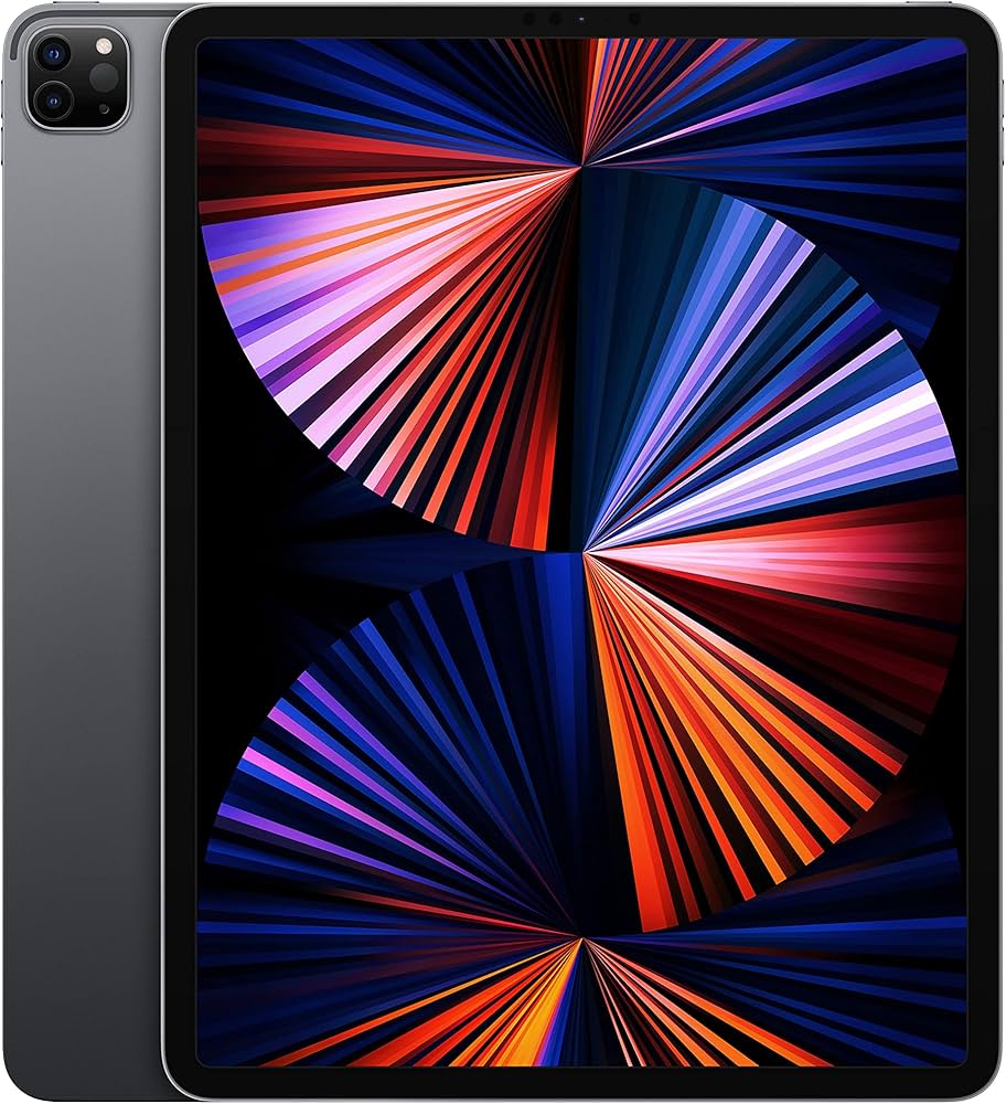 Apple iPad Pro 12,9 (5. Gen) 2021 Space Gray, 256 GB, M1 Chip, Liquid Retina XDR Display, inkl. Tastatur, Gehäuse mit deutlicher Macke am Rand | Zustand: In Ordnung