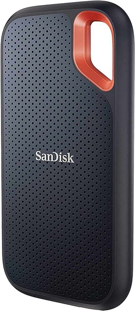 SanDisk Extreme Portable SSD V2 2TB Schwarz, Externe NVMe-SSD, USB 3.2 Gen 2 (USB-C), bis 1050 MB | s, IP65 wasser- | staubdicht, inkl. OVP | Zustand: Neu