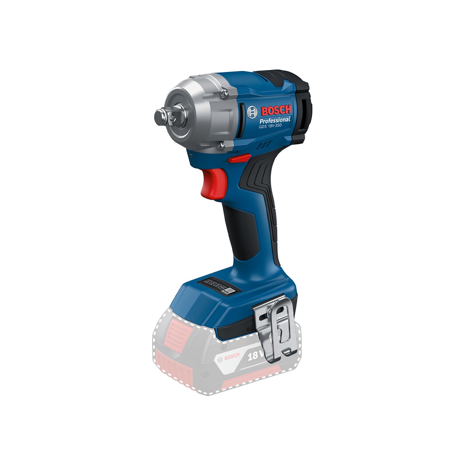 Bosch Professional GDS 18V-350, Akku-Drehschlagschrauber, Solo-Version ohne Akku | Ladegerät, bürstenloser Motor, 350 Nm, in OVP | Zustand: Wie Neu – Bild 3