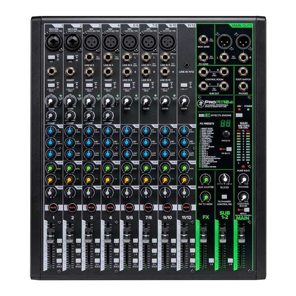 Mackie ProFX12v3+, 12-Kanal Analog-Mischpult mit USB-C Interface, GigFX+ Effekten, Bluetooth und Onyx Preamps | Zustand: Sehr Gut – Bild 2