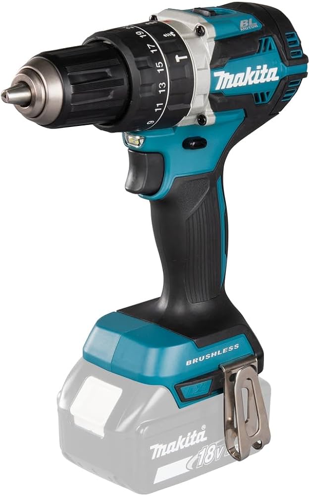 Makita DHP484Z Akku-Schlagbohrschrauber, 18V LXT Brushless-Motor, 60Nm Drehmoment, 2-Gang-Getriebe, ohne Akku und Ladegerät (Solo-Gerät) | Zustand: Neu