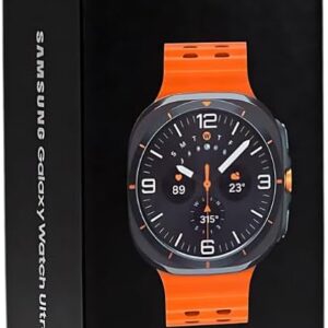 Samsung Galaxy Watch Ultra 47mm Titanium, Smartwatch mit LTE, 32GB Speicher, inkl. Originalverpackung (OVP), Farbe: Titanium Gray | Orange | Zustand: Sehr Gut