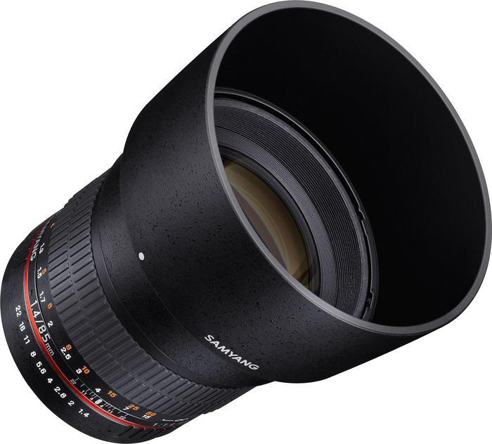 Samyang 85mm f/1.4 AS IF UMC für Sony E, Manuelles Tele-Objektiv für Vollformat und APS-C, lichtstarke Festbrennweite, inkl. Gegenlichtblende | Zustand: Sehr Gut