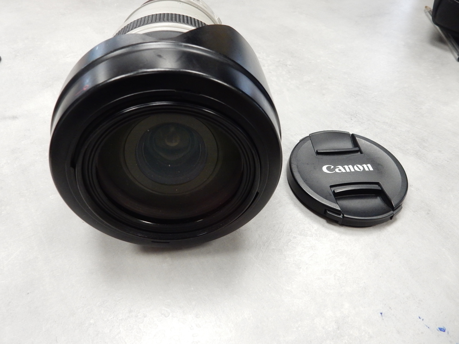Canon EF 28-300mm f/3.5-5.6L IS USM, L-Serie Superzoom mit IS und USM, Push-Pull. Inkl. Geli & Deckel. Mit sichtbaren internen Staubeinschlüssen | Flecken. | Zustand: Sehr Gut – Bild 2