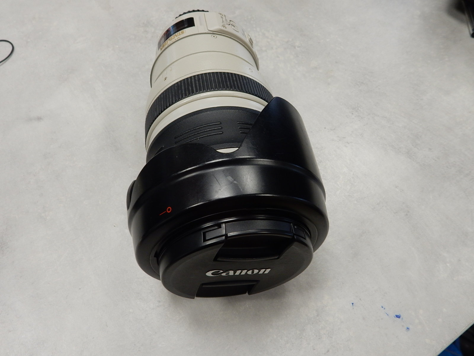 Canon EF 28-300mm f/3.5-5.6L IS USM, L-Serie Superzoom mit IS und USM, Push-Pull. Inkl. Geli & Deckel. Mit sichtbaren internen Staubeinschlüssen | Flecken. | Zustand: Sehr Gut – Bild 6