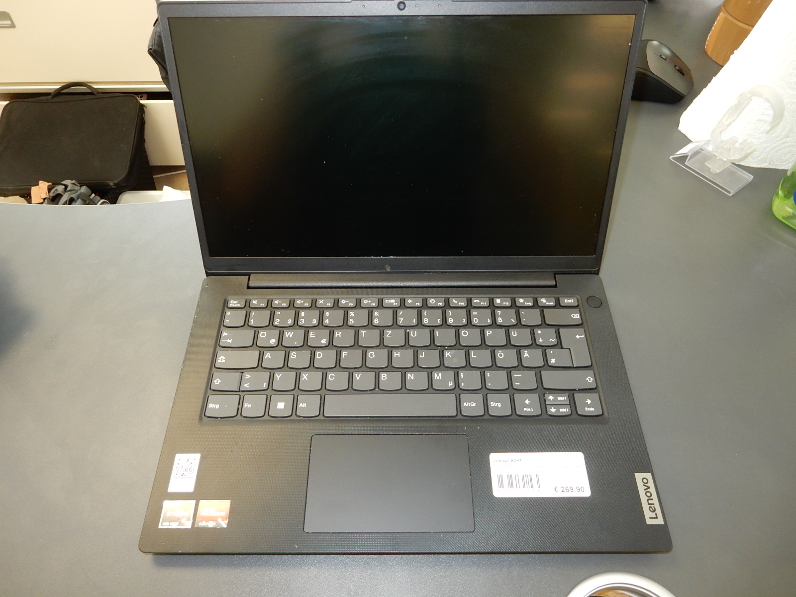 Lenovo V14 G4 AMN, Business Black, AMD Ryzen 5 7520U, 8GB RAM, 256GB SSD, 14 Zoll Full HD, Windows 11, Webcam mit Privacy Shutter | Zustand: Gut