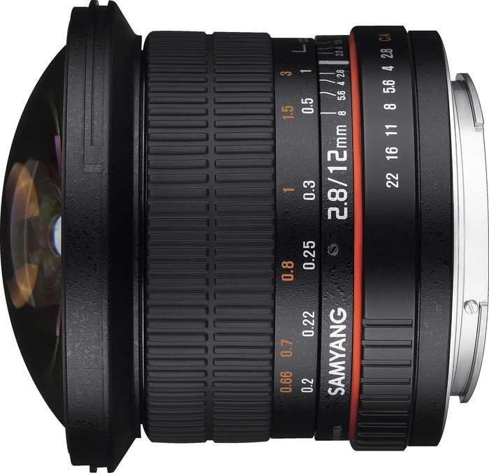 Samyang 12mm F2.8 ED AS NCS Fisheye NX, Manuelles Fisheye-Objektiv für Samsung NX, gute Schärfe, NCS-Beschichtung gegen Lens Flare. | Zustand: Sehr Gut – Bild 2