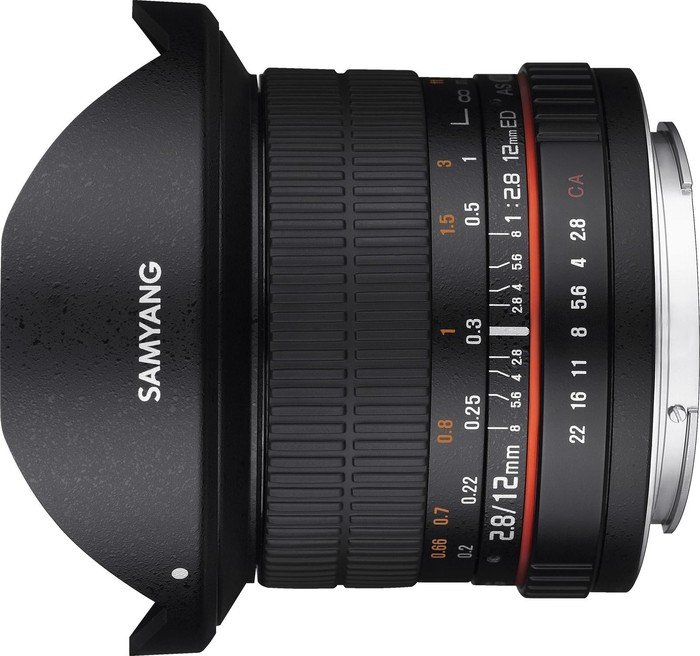 Samyang 12mm F2.8 ED AS NCS Fisheye NX, Manuelles Fisheye-Objektiv für Samsung NX, gute Schärfe, NCS-Beschichtung gegen Lens Flare. | Zustand: Sehr Gut – Bild 3