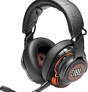JBL Quantum ONE Over-Ear Gaming Headset, KabeLadegerätebundenes Profi-Headset mit USB & 3,5 mm Klinke, Active Noise Cancelling, abnehmbares Mikrofon | Zustand: Neu