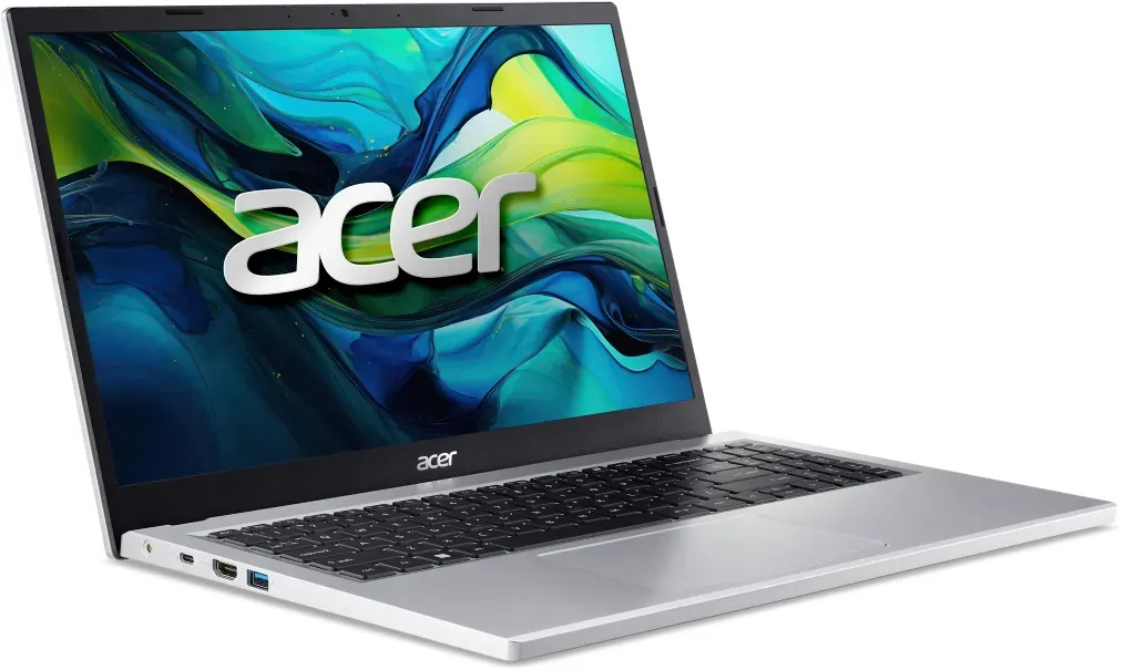 Acer Aspire Go 15 AG15-31P, Pure Silver, Intel N100, 4GB RAM, 128GB Flash, 15,6 Zoll Full HD, Windows, deutsches Tastaturlayout | Zustand: Sehr Gut