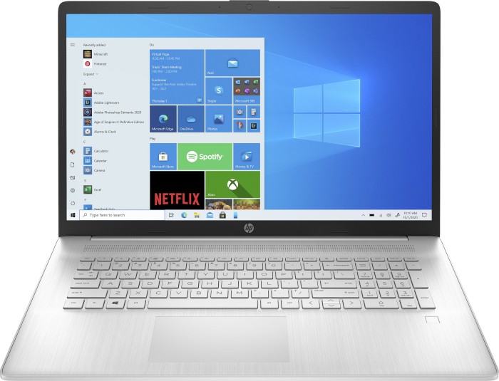 HP Laptop 17-cp Serie, Silber, AMD 3020e, 4GB RAM, 128GB SSD, Windows 11, 17,3 Zoll Display, silbernes Gehäuse. | Zustand: Sehr Gut – Bild 2