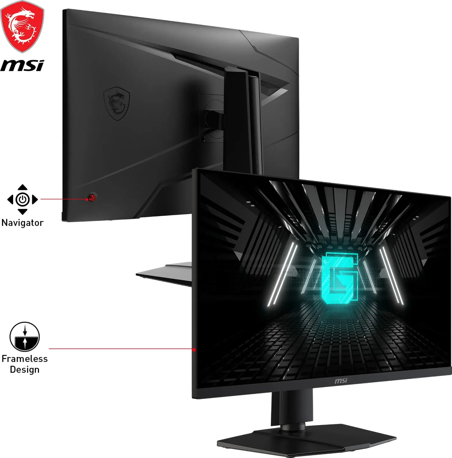 MSI G274QPF E2 27 Zoll Gaming Monitor, WQHD, 180Hz, 1ms, Rapid IPS, HDR400, höhenverstellbar, OVP enthalten | Zustand: Wie Neu – Bild 3