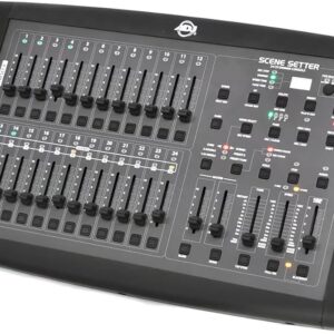 ADJ Scene Setter 24 Kanal Lichtpult, 24-Kanal DMX-Dimmerkonsole mit 2-Szenen-Betrieb, programmierbaren Szenen | Chases, inkl. OVP. | Zustand: Sehr Gut