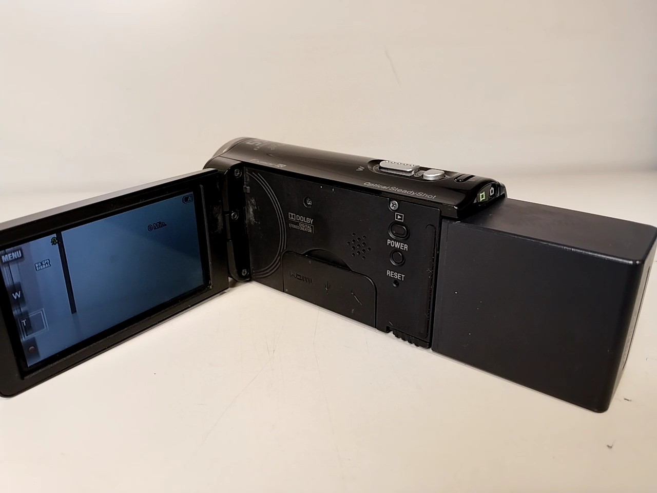 Sony Handycam HDR-CX260, Schwarz, Full HD Camcorder mit 16GB internem Speicher, Exmor R Sensor, 30x optischem Zoom und GPS. Ohne Ladegerät | Zustand: In Ordnung