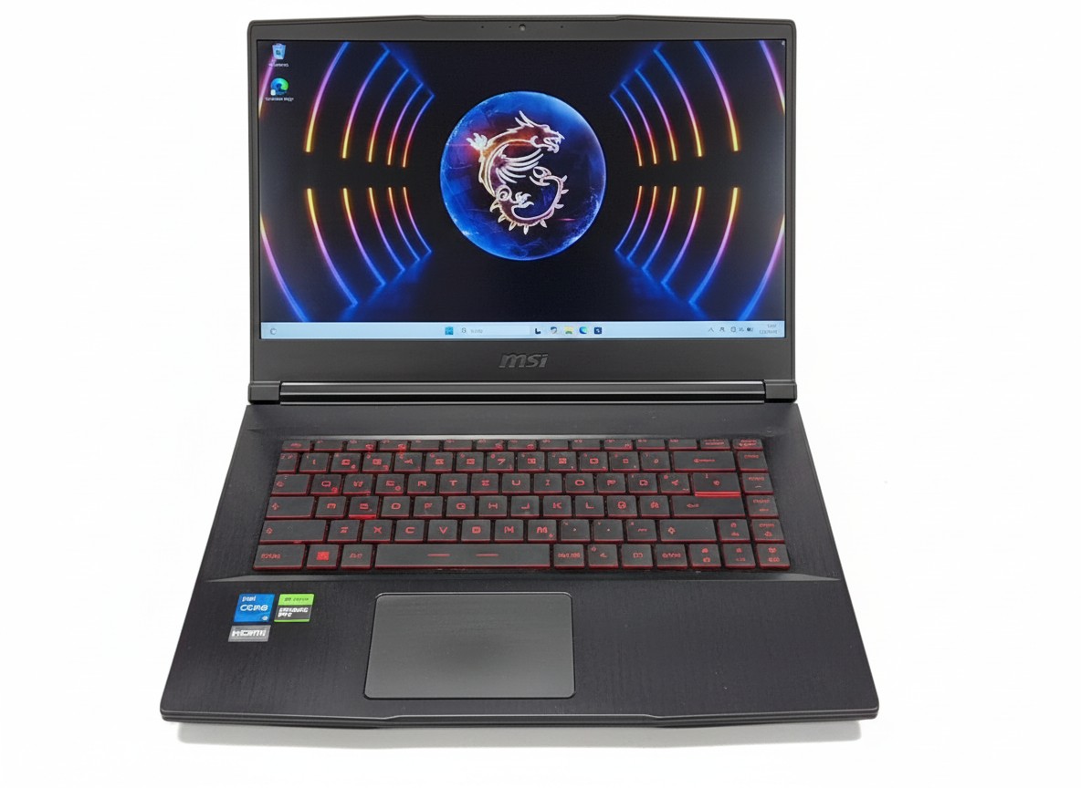 MSI Thin GF63 12VE, Schwarz, Intel Core i5-12450H, 16GB RAM, 512GB SSD, NVIDIA GeForce RTX 4050 6GB, inkl. Ladegerät | Zustand: Sehr Gut – Bild 2