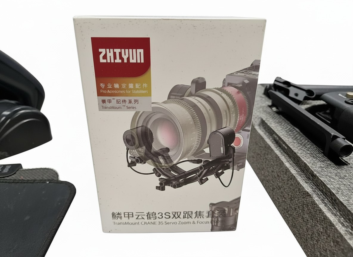Zhiyun Crane 3S Gimbal Schwarz, 3-Achsen-Stabilisierung, 6,5kg Traglast, modularer Griff, inkl. TransMount Servo Zoom & Focus Motors, OVP | Zustand: Sehr Gut (basierend auf OVP) – Bild 2